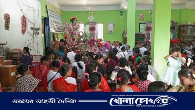 ওয়াগ্গা-সাপছড়ি বৌদ্ধ বিহারে নবনির্মিত বুদ্ধমূর্তি উৎসর্গ