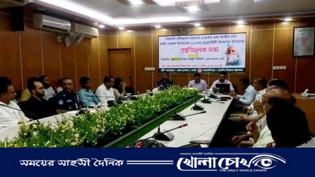 বিশ্বকবি রবীন্দ্রনাথ ঠাকুরের জন্মবার্ষিকী উদযাপন উপলক্ষে নওগাঁয় মতবিনিময় সভা অনুষ্ঠিত