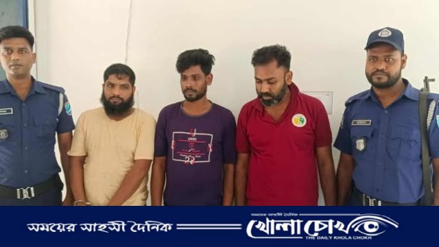 ফরিদপুরের সদরপুরে মাদকবিরোধী অভিযানে ৩ মাদক ব্যবসায়ী আটক