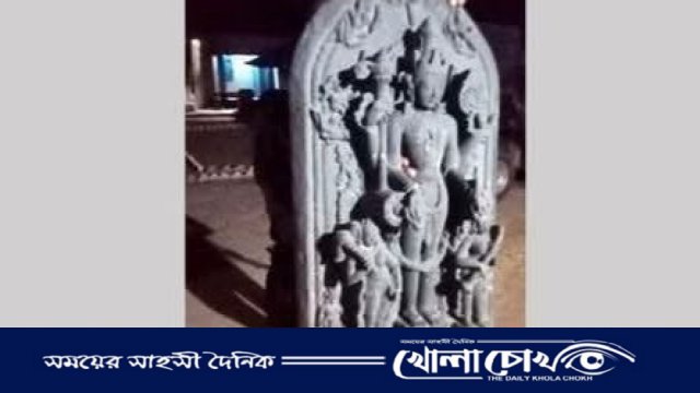 নওগাঁয় ৭৬ কেজি ওজনের কষ্টি পাথরের মূর্তি উদ্ধার, আনুমানিক মূল্য ৩৮ লাখ টাকা