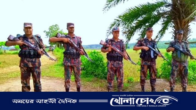 বিজয়নগর সীমান্তে পুশ-ইন ঠেকাতে বিজিবি ও স্থানীয়দের কঠোর অবস্থান