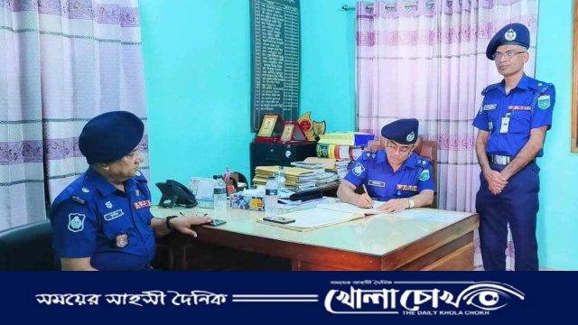 আত্রাই থানায় বার্ষিক পরিদর্শনে নওগাঁর পুলিশ সুপার