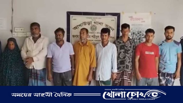 আখাউড়ায় পুলিশের বিশেষ অভিযানে ইয়াবা ও পরোয়ানাভুক্ত আসামিসহ ৯ জন গ্রেফতার