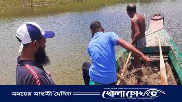 কাপ্তাই লেকে নিষিদ্ধ মৌসুমে মাছ ধরার অপরাধে জাল ও নৌকা জব্দ