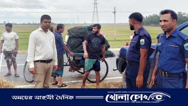 রাণীনগরে আড়াই লাখ টাকার চায়না দুয়ারী জাল জব্দ ও ধ্বংস