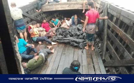 মেঘনায় ট্রলার ডুবিতে সাব পোস্টমাস্টারসহ ২ জনের মৃত্যু,পুলিশ সদস্যসহ নিখোঁজ-২