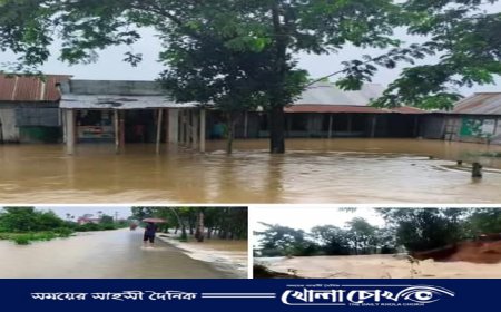 আখাউড়ায় বাড়ছে জলাবদ্ধতা, পানিবন্দি প্রায় ৪৫০টি পরিবার