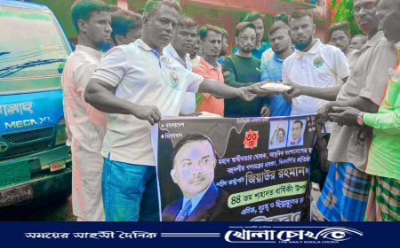 শহীদ প্রেসিডেন্ট জিয়াউর রহমানের ৪৪তম শাহাদাত বার্ষিকীতে কাপ্তাইয়ে অসহায় মানুষের মাঝে খাবার বিতরণ