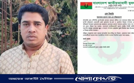 চাঁদাবাজি ও পেশিশক্তি প্রদর্শনের অভিযোগে যুবদল নেতা নয়ন বহিষ্কার