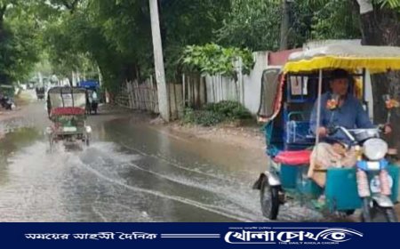 লামা সড়কের পাশে ড্রেন না থাকায় জলবদ্ধতা, দুর্ভোগে ৫০ পরিবার