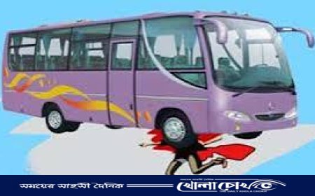 নওগাঁয় বাসের সঙ্গে ধাক্কায় মোটরসাইকেলের তিন আরোহী শিক্ষার্থীর মৃত্যু