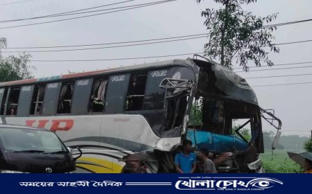 রাজবাড়ীর কালুখালীতে বাস-ট্রাক সংঘর্ষে আহত ২০