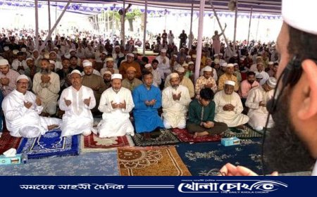 রাজশাহীতে ঈদের প্রধান জামাত অনুষ্ঠিত