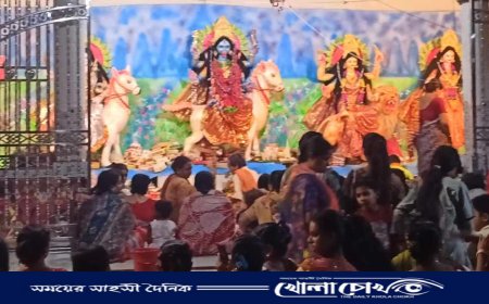 ফরিদপুরের মধুখালীতে পাঁচ দেবতার পূজা অনুষ্ঠিত