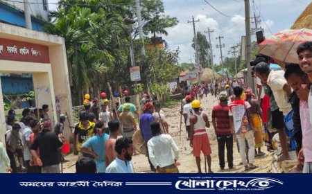 সরাইলে জমি বিরোধকে কেন্দ্র করে দফায় দফায় সংঘর্ষ, আহত শতাধিক