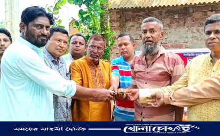 অসুস্থ ইব্রাহীম মিয়ার পাশে অগ্রভাগীয় সাহিত্য সংগঠনের ২২৫তম মানবিক কার্যক্রম
