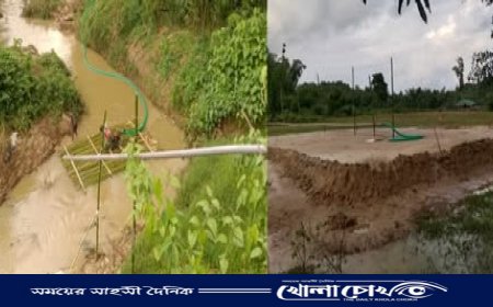 লামার পূর্বচাম্বিতে যুবলীগ নেতার নেতৃত্বে অবৈধ বালু উত্তোলন, প্রশাসনের নীরবতা প্রশ্নবিদ্ধ