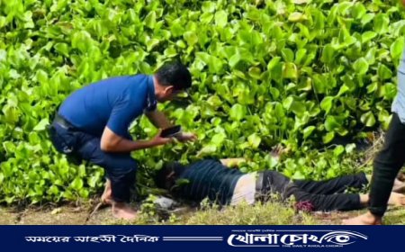 বিজয়নগরে বিল থেকে অজ্ঞাত যুবকের মরদেহ উদ্ধার