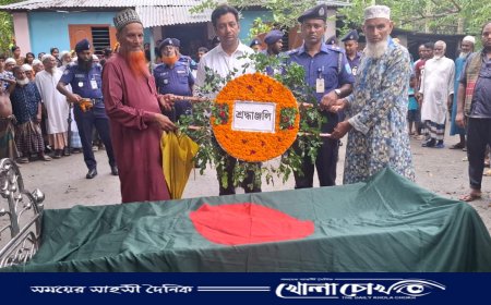 বীর মুক্তিযোদ্ধা সাইদুর রহমান বকুল রাষ্ট্রীয় মর্যাদায় দাফন