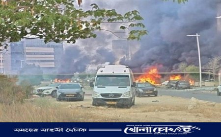 ইরানের পাল্টা হামলা তেলআবিবে বিধ্বংসী, ইসরায়েল জ্বলছে