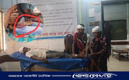 বিজয়নগরে ছেলের দায়ের কোপে বাবার হাত বিচ্ছিন্ন