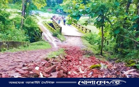 চিৎমরম-আমতলী সড়ক ও কালভার্ট যেন মরণ ফাঁদ