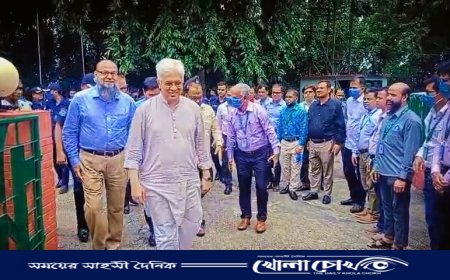 কেপিএম পরিদর্শনে শিল্প উপদেষ্টা আদিলুর রহমান খান