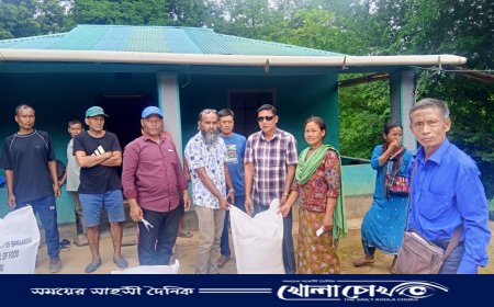 রুমায় খাদ্য সহায়তা পেলো ১০০ বম পরিবার