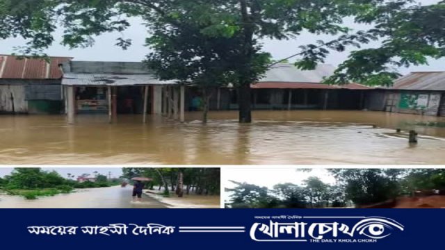 আখাউড়ায় বাড়ছে জলাবদ্ধতা, পানিবন্দি প্রায় ৪৫০টি পরিবার