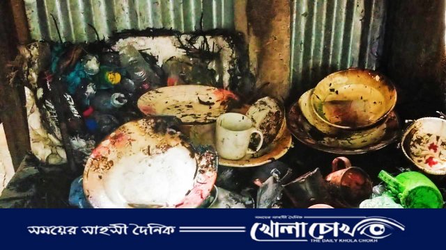 কাপ্তাইয়ে পূর্ব শত্রুতায় বসতঘরে অগ্নিসংযোগ, ক্ষয়ক্ষতি প্রায় ২ লাখ টাকা