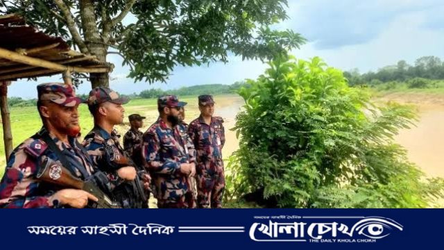 রাজশাহীর সীমান্তে চামড়া পাচার রোধে তৎপর বিজিবি