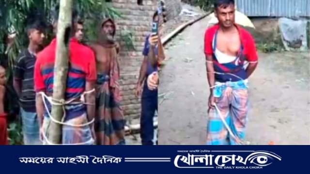 শ্বশুরকে গাছে বেঁধে পেটালেন জামাই