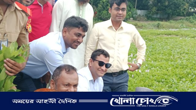 আলফাডাঙ্গায় বিশ্ব পরিবেশ দিবসে বৃক্ষরোপণে দৃষ্টান্ত স্থাপন ইউএনও’র
