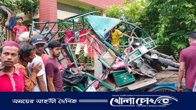 পিরোজপুরে বিয়ের গাড়ির সঙ্গে ইজিবাইকের সংঘর্ষে প্রাণ গেল ১ জনের, আহত অন্তত ৩০