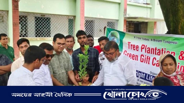 বানেশ্বরে পরিবেশ সচেতনতায় বৃক্ষরোপণ কর্মসূচি