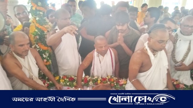 ফরিদপুরে শ্রীমৎ বন্ধু কল্যাণ ব্রত ব্রহ্মচারীর শেষকৃত্য সম্পন্ন