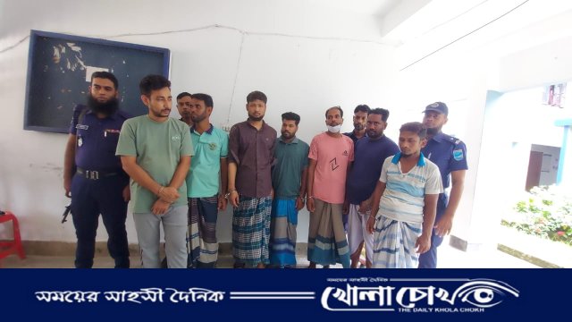 ফরিদপুরের সদরপুরে পুলিশের টানা অভিযানে ২৪ ঘণ্টায় গ্রেপ্তার ১৩ জন