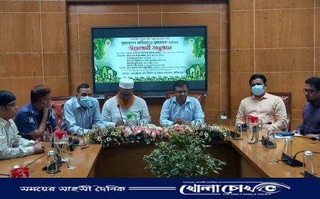 ফরিদপুরে বৃক্ষরোপণ অভিযান ও বৃক্ষমেলা উপলক্ষে আলোচনা সভা ও শোভাযাত্রা