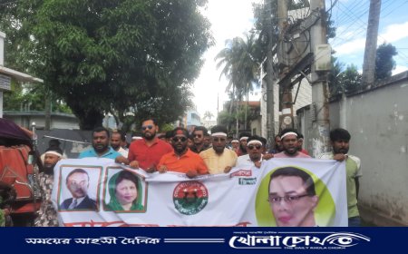 পিরোজপুরে যুবদলের পদবঞ্চিতদের বিক্ষোভ মিছিল ও প্রতিবাদ সমাবেশ