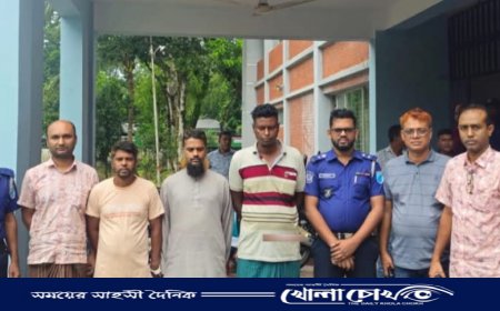 শিক্ষকের আড়ালে ডাকাতির নেতৃত্ব, ভাঙ্গায় চার ডাকাত গ্রেফতার