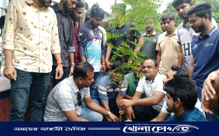জুলাই শহিদদের স্মরণে ইবি ছাত্রদলের বৃক্ষরোপণ কর্মসূচি