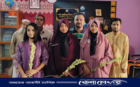 নওগাঁর আত্রাইয়ে বান্দাইখাড়া উচ্চ বিদ্যালয়ে কৃতী শিক্ষার্থীদের সংবর্ধনা