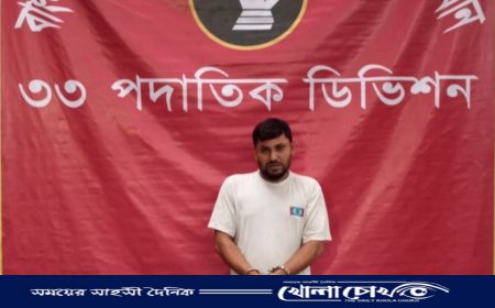 আশুগঞ্জে যৌথবাহিনীর অভিযানে বিদেশী রিভলভার ও গুলিসহ আটক ১