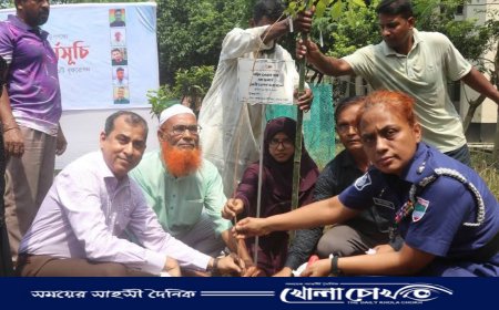 মাগুরায় জুলাই শহীদদের স্মরণে বৃক্ষরোপণ কর্মসূচি