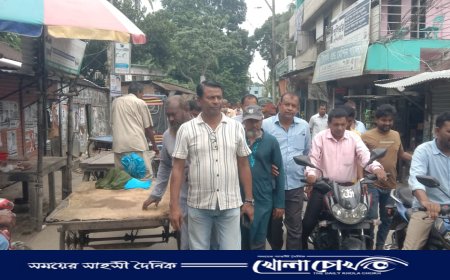 ফরিদপুরের আলফাডাঙ্গায় আওয়ামী লীগের হরতালের বিরুদ্ধে বিএনপির অবস্থান কর্মসূচি