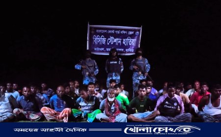 মেঘনায় কোস্টগার্ডের ওপর হামলা: সাড়ে ১০ কোটির জালসহ আটক ৩৩ জেলে