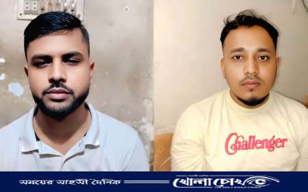 ককটেলসহ রাজধানীর গুলিস্তানে ছাত্রলীগের দুই নেতা গ্রেপ্তার