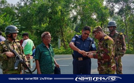 ঘোড়াঘাটে সেনাবাহিনীর নেতৃত্বে যৌথ অভিযানে ১০ মামলা