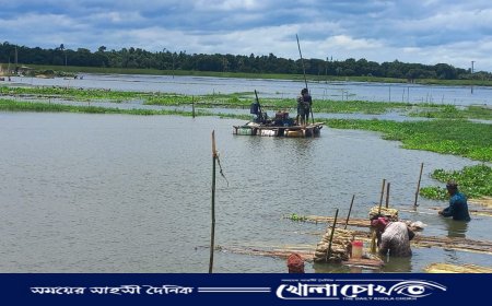 ফরিদপুরের সালথার ঐতিহ্যবাহী কুষ্টিয়ার চকে অবৈধ ড্রেজারের থাবা