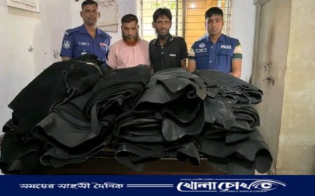 সাভারে চামড়া চুরির ঘটনায় রপ্তানির ১৬ বান্ডেল চামড়া উদ্ধার